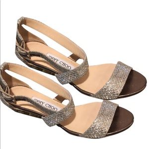 Jimmy Choo Chiara Crisscross Demi Wedge